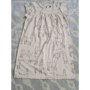 Tea Collection Llama Love Print Pocket Dress 8 NWT
